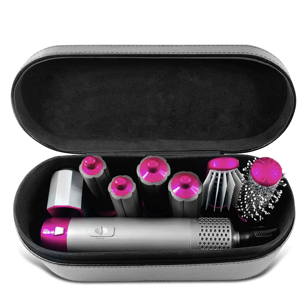 7 in 1 Hair Dryer Hot Air Brush Styler and Volumizer Hair Straightener Curler Comb Negative Ion One Step Hair Dryer Brush